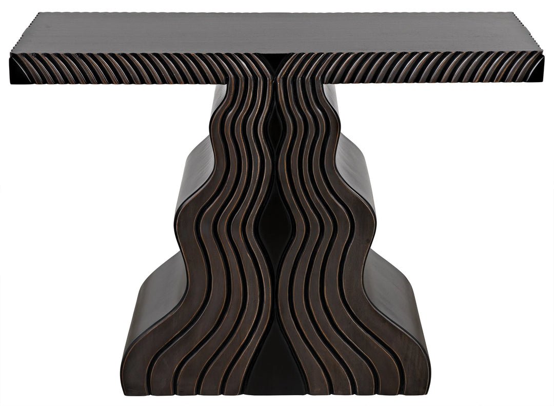 American Home Furniture | Noir - Ray Console, Pale