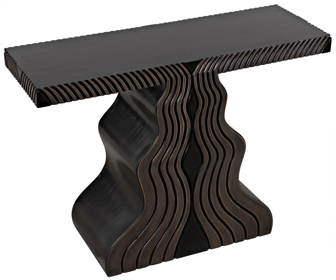 American Home Furniture | Noir - Ray Console, Pale