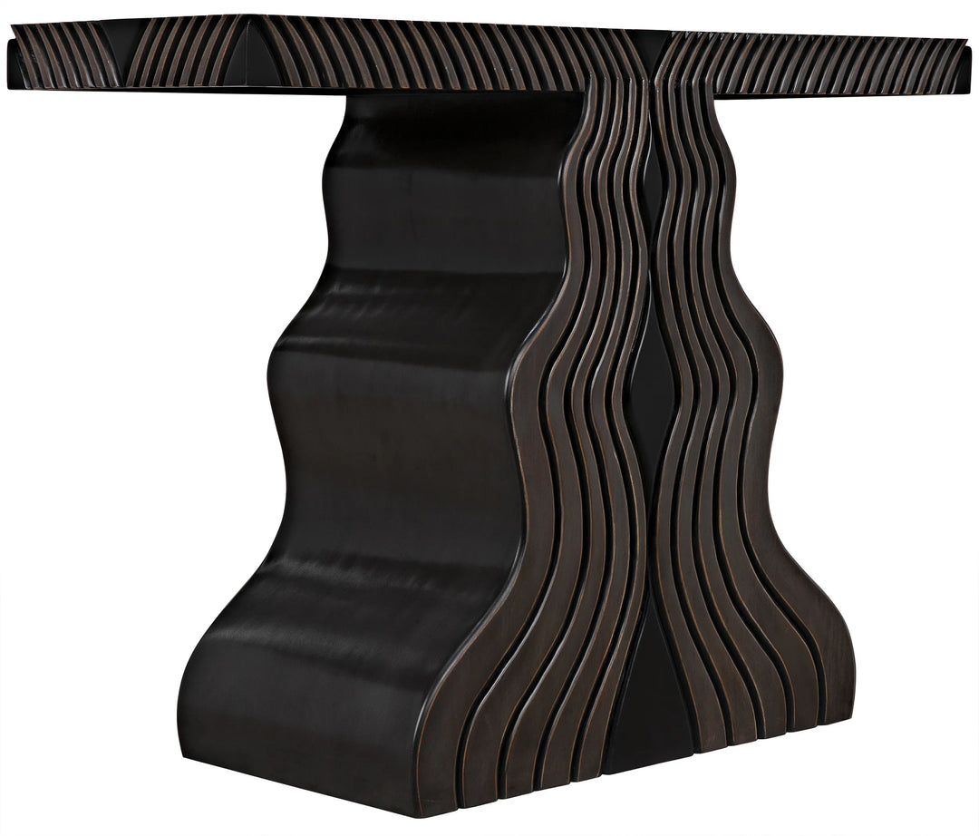 American Home Furniture | Noir - Ray Console, Pale