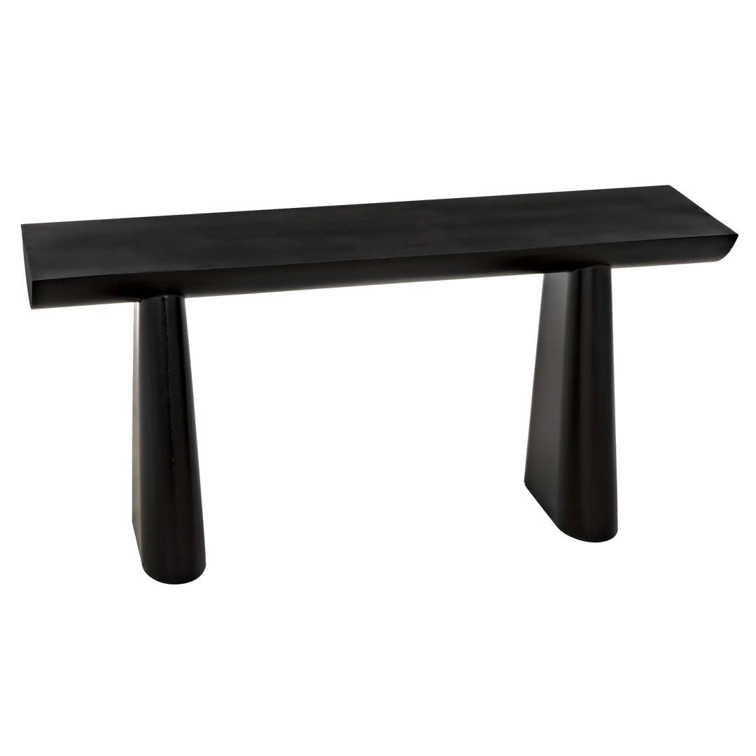 American Home Furniture | Noir - Winston Console, Black Metal