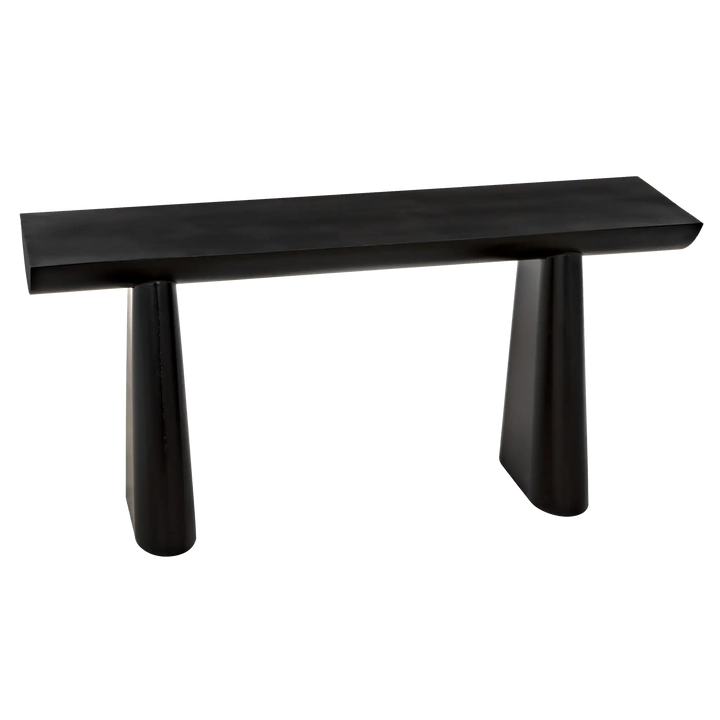 American Home Furniture | Noir - Winston Console, Black Metal