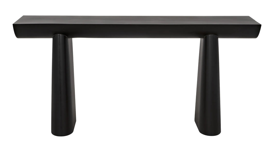 American Home Furniture | Noir - Winston Console, Black Metal