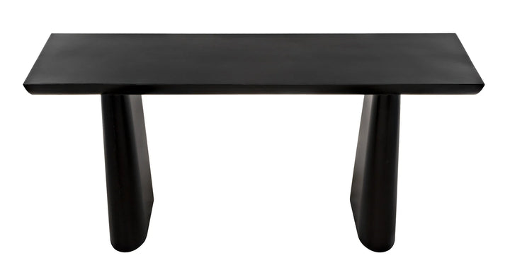 American Home Furniture | Noir - Winston Console, Black Metal