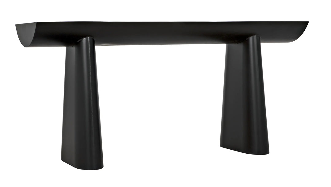 American Home Furniture | Noir - Winston Console, Black Metal