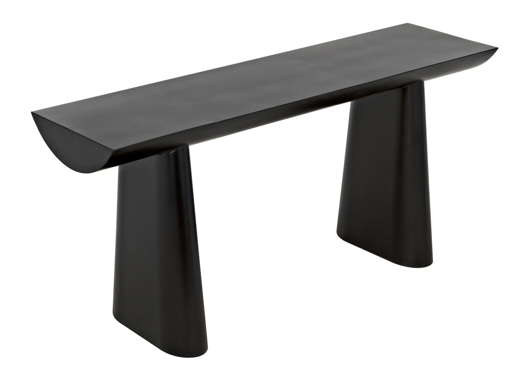 American Home Furniture | Noir - Winston Console, Black Metal