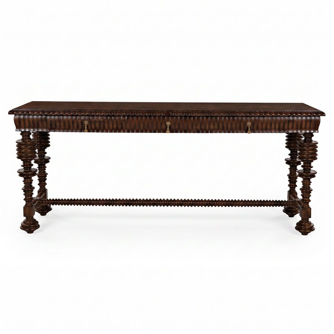 Noir - Portuguese Console, Hand Rubbed Brown - GCON376HBR