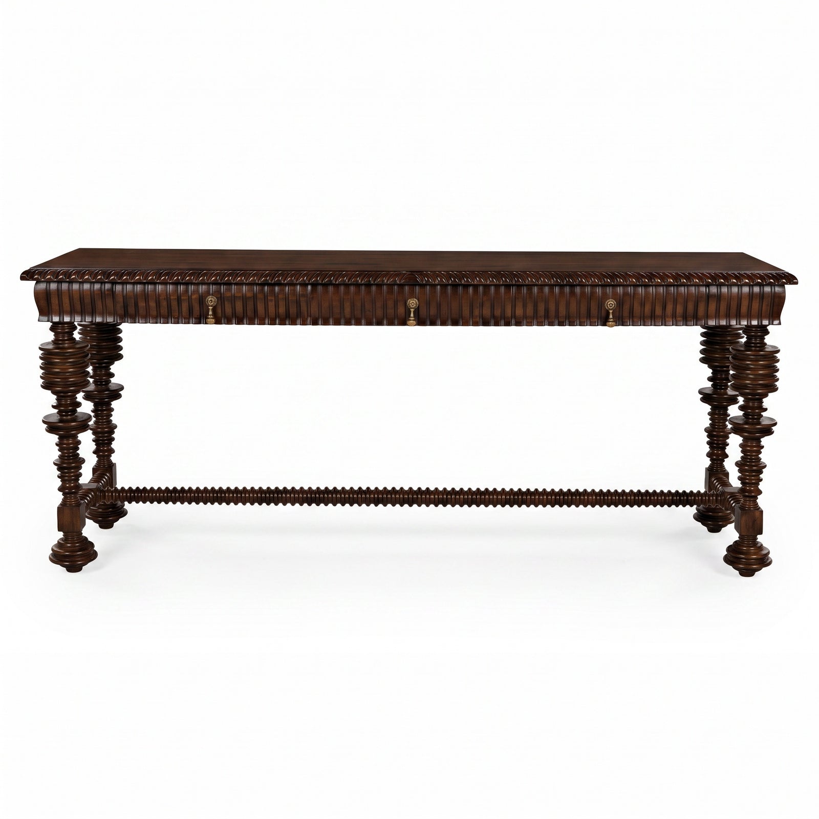 Noir - Portuguese Console, Hand Rubbed Brown - GCON376HBR