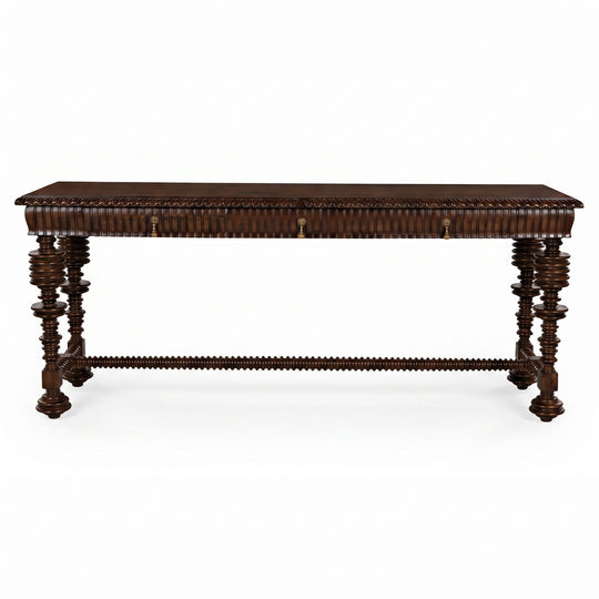 Noir - Portuguese Console, Hand Rubbed Brown - GCON376HBR