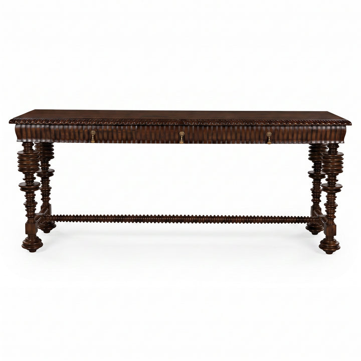 Noir - Portuguese Console, Hand Rubbed Brown - GCON376HBR