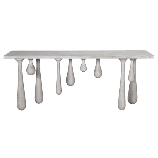 Noir Drop Console, White Wash CONSOLE TABLES