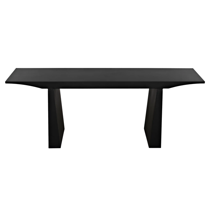 American Home Furniture | Noir - Truss Console, Black Metal