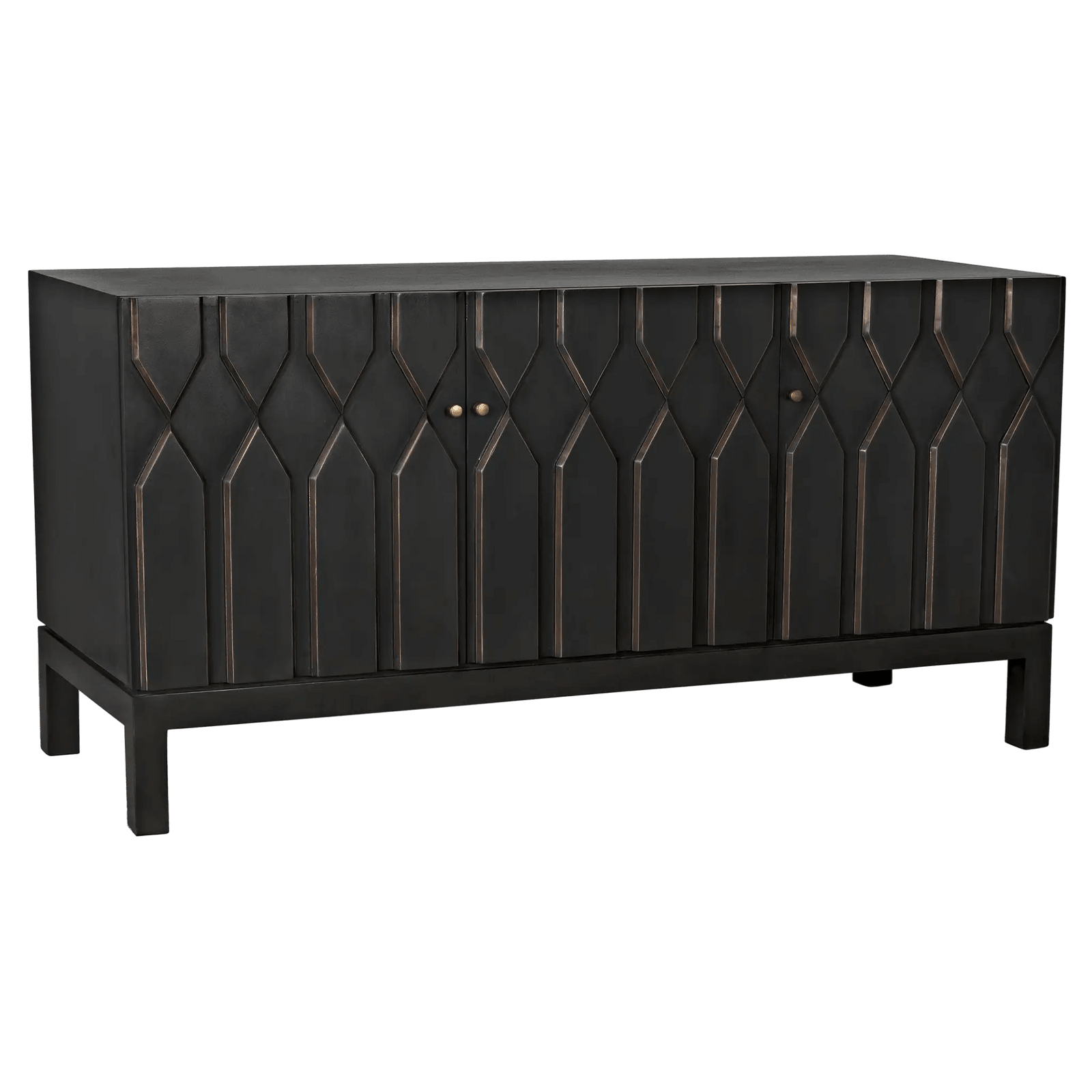 Noir Anubis Sideboard, Pale Rubbed CABINETS