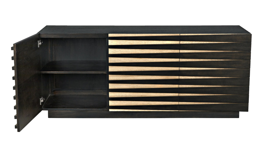 American Home Furniture | Noir - Tyson Sideboard, Ebony Walnut