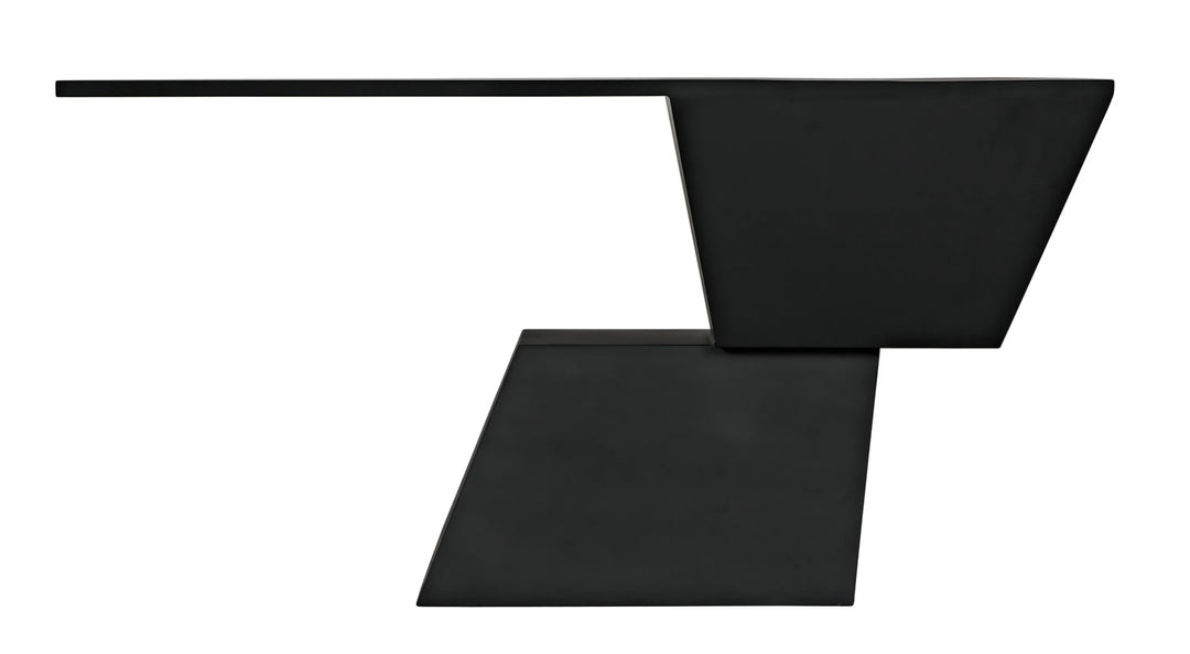 American Home Furniture | Noir - Pieta Console, Black Steel