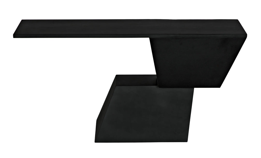 American Home Furniture | Noir - Pieta Console, Black Steel