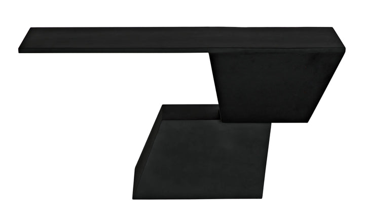 American Home Furniture | Noir - Pieta Console, Black Steel