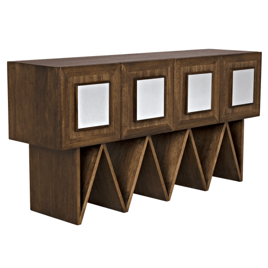 Noir Jean-Michel Sideboard, Dark Walnut with Mirror CABINETS