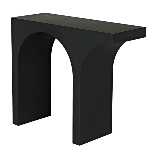 Noir Maximus Console/Side Table, Black Steel CONSOLE TABLES