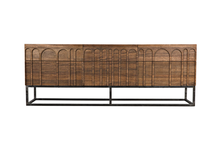 American Home Furniture | Noir - Casanova Sideboard, Dark Walnut