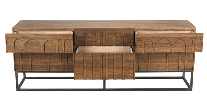 American Home Furniture | Noir - Casanova Sideboard, Dark Walnut