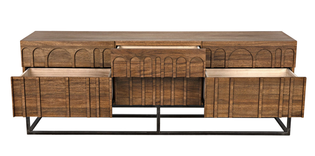 American Home Furniture | Noir - Casanova Sideboard, Dark Walnut