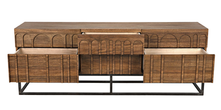 American Home Furniture | Noir - Casanova Sideboard, Dark Walnut