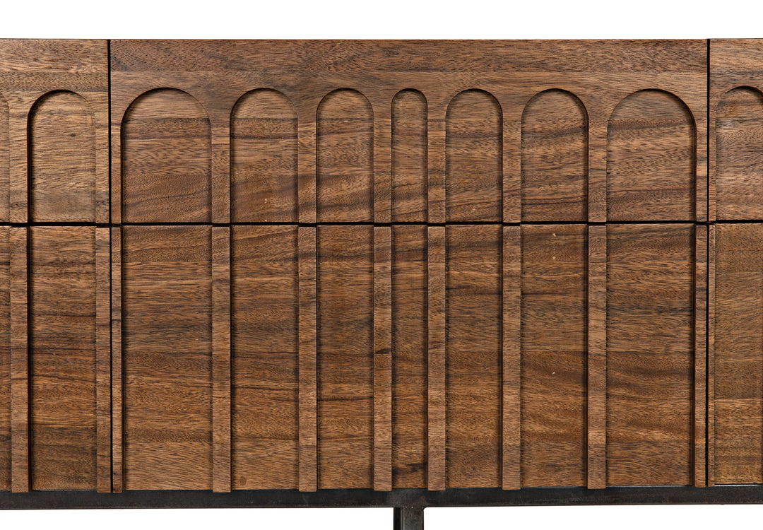 American Home Furniture | Noir - Casanova Sideboard, Dark Walnut