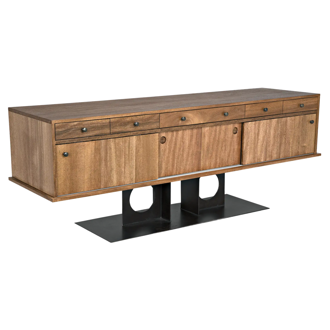 American Home Furniture | Noir - Wolf Sideboard, Dark Walnut