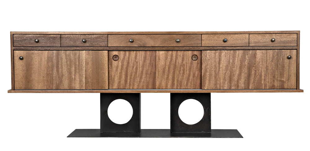 American Home Furniture | Noir - Wolf Sideboard, Dark Walnut