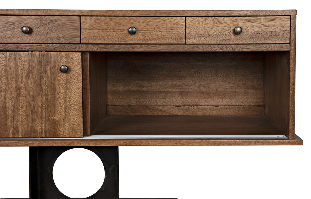 American Home Furniture | Noir - Wolf Sideboard, Dark Walnut