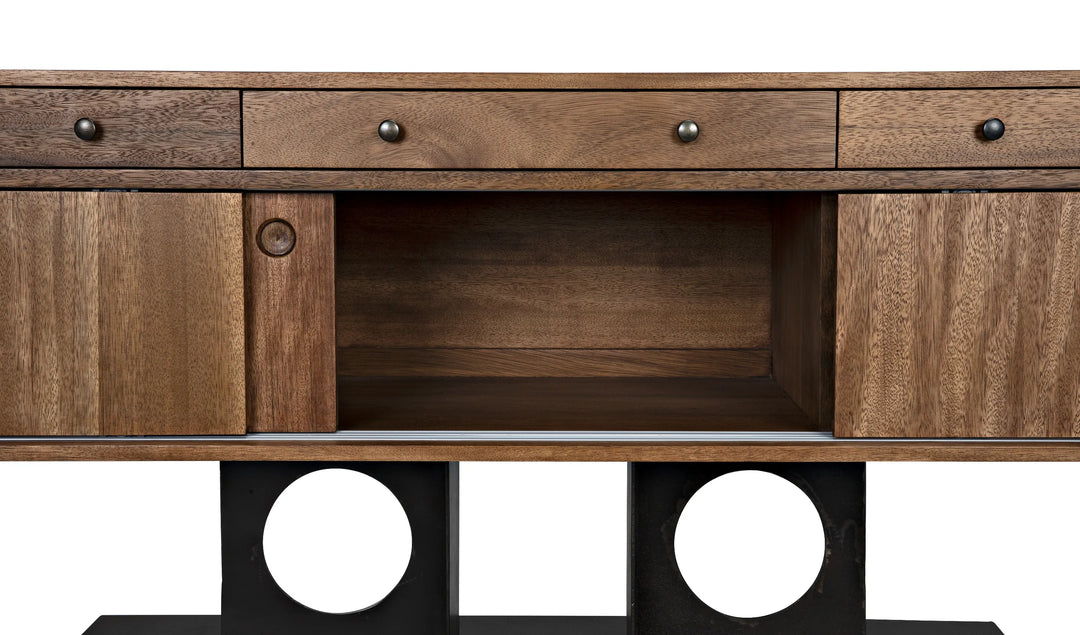 American Home Furniture | Noir - Wolf Sideboard, Dark Walnut