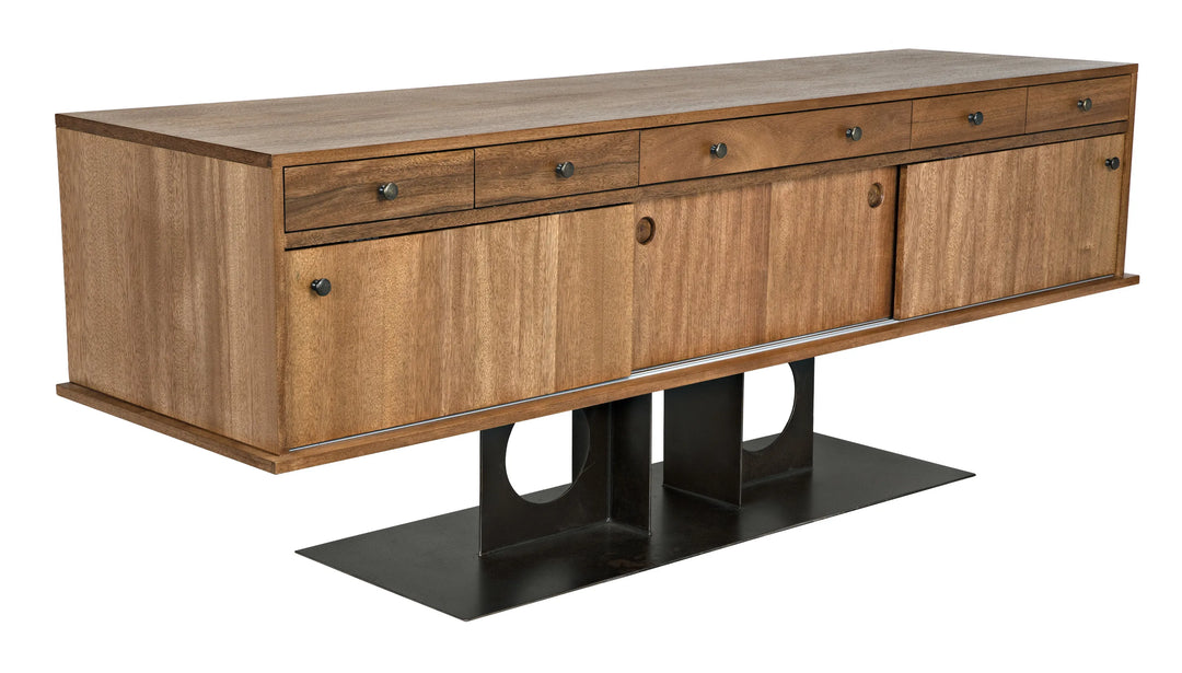 American Home Furniture | Noir - Wolf Sideboard, Dark Walnut