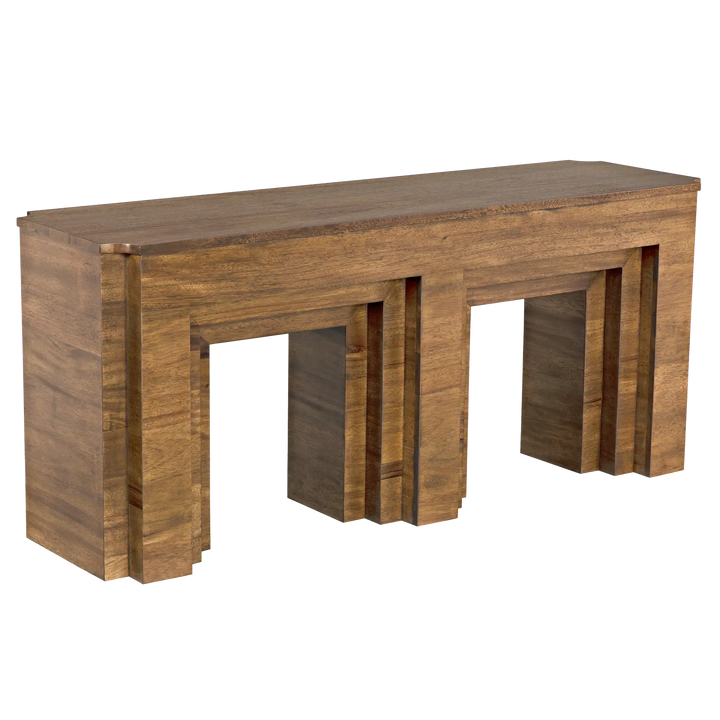 American Home Furniture | Noir - Arc Console, Dark Walnut