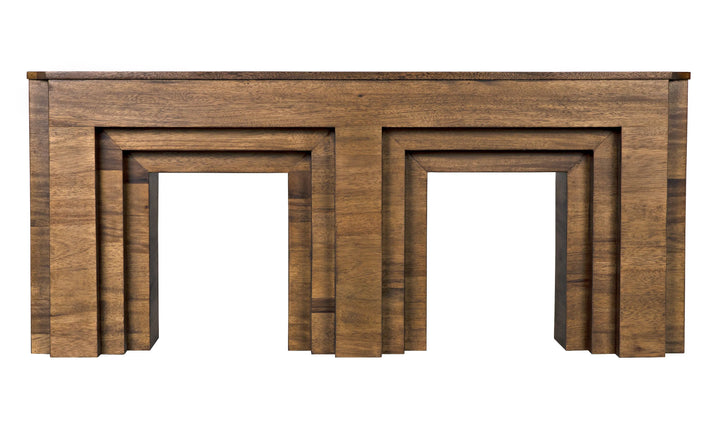 American Home Furniture | Noir - Arc Console, Dark Walnut