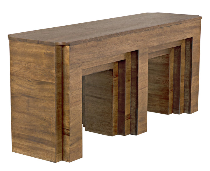 American Home Furniture | Noir - Arc Console, Dark Walnut