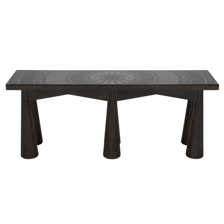 American Home Furniture | Noir - Tutankhamun Console, Ebony Walnut