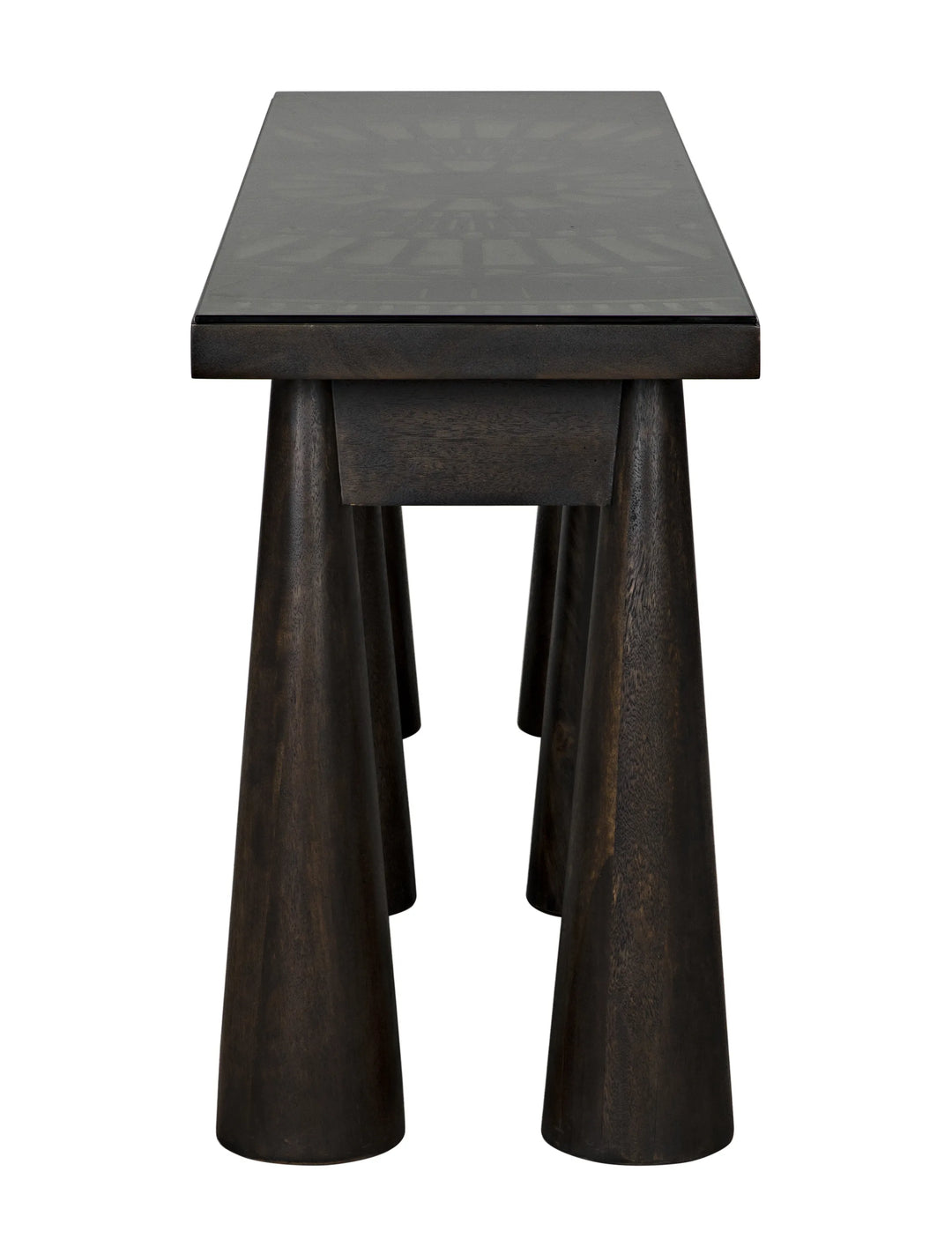 American Home Furniture | Noir - Tutankhamun Console, Ebony Walnut