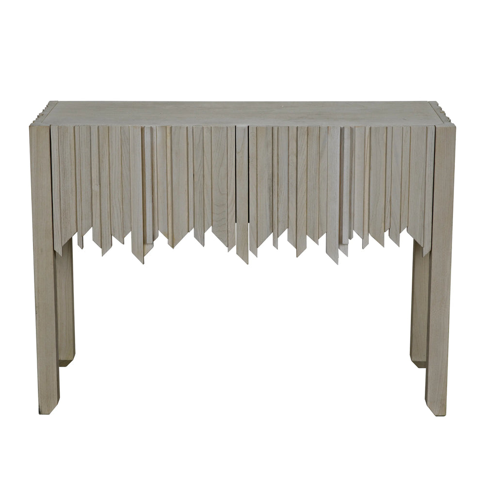 American Home Furniture | Noir - Desdemona Sideboard with 2 Drawer, Bleached Elm