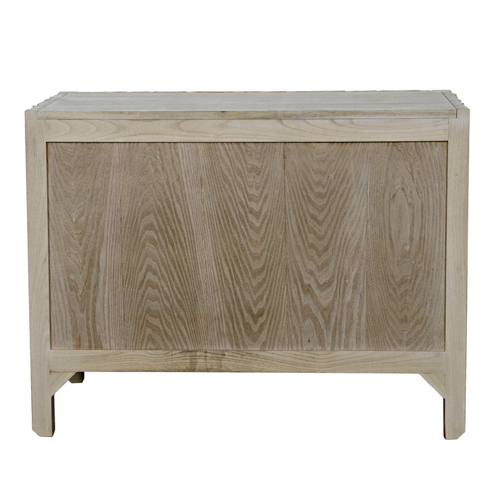 American Home Furniture | Noir - Desdemona 3 Drawer Chest, Bleached Elm