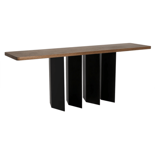 Noir Delta Console with Metal Base CONSOLE TABLES