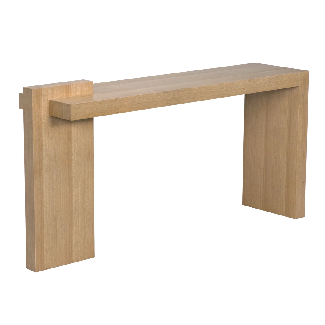 American Home Furniture | Noir - Atlanta Console, White Oak Veneer