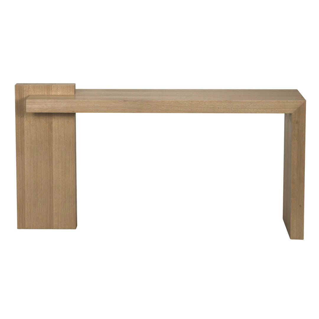 American Home Furniture | Noir - Atlanta Console, White Oak Veneer