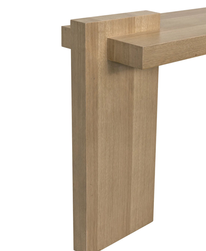 American Home Furniture | Noir - Atlanta Console, White Oak Veneer