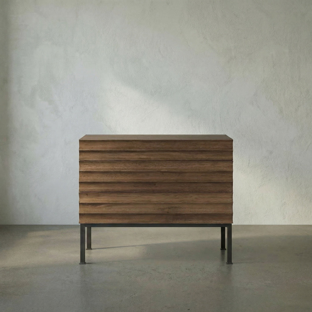 Noir Arturo Console - Dark Walnut