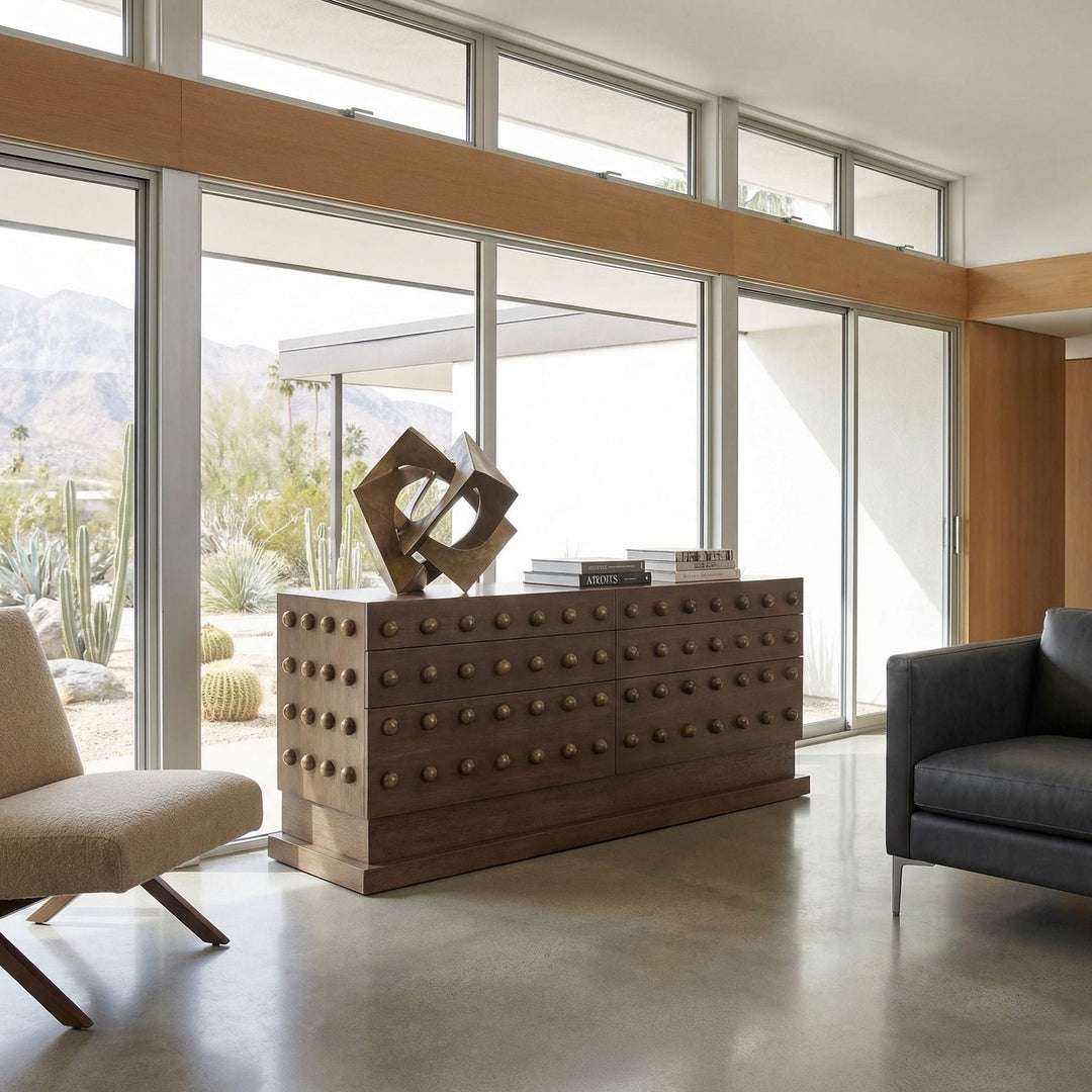 Noir Didier Sideboard - Greige Walnut