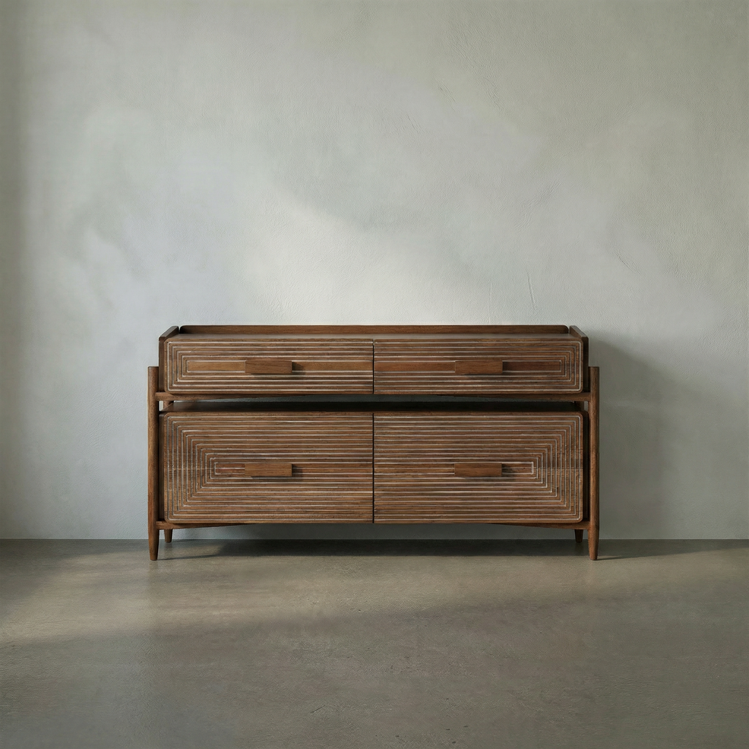 Noir - Savino Sideboard, Dark Walnut - GCON456DW
