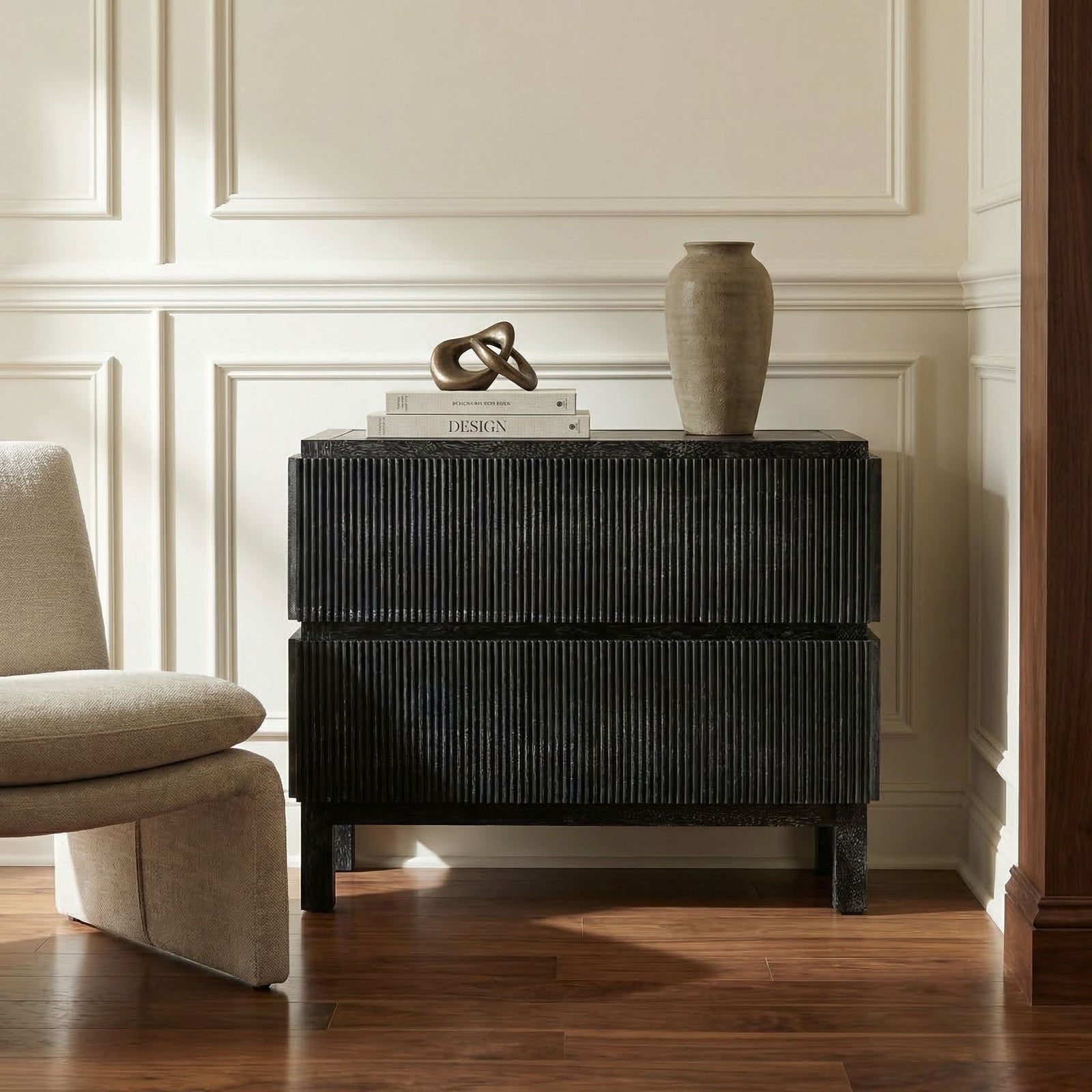 Noir - Plato Sideboard, Black Walnut - GCON457BKW
