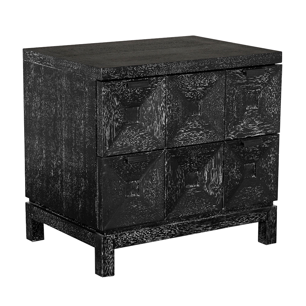 Noir - Musashi 2 Drawer, Small, Black Walnut - GCON458BKW-1