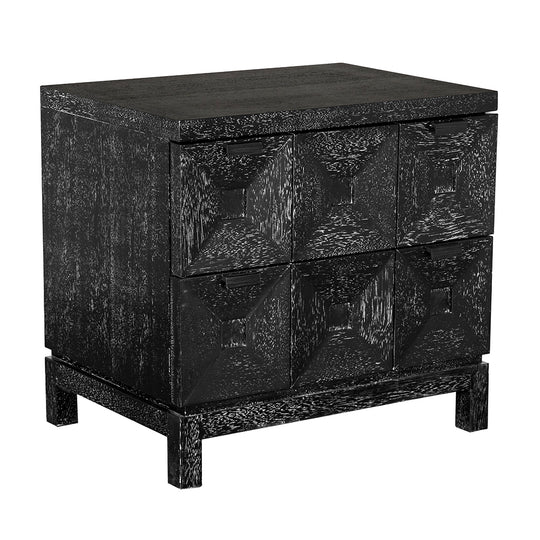 Noir - Musashi 2 Drawer, Small, Black Walnut - GCON458BKW-1