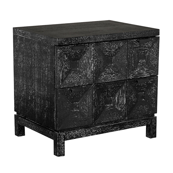 Noir - Musashi 2 Drawer, Small, Black Walnut - GCON458BKW-1